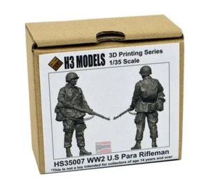 1/35 H3 Models WW2 US Paratrooper Rifleman Resin Model Kit - Picture 1 of 1