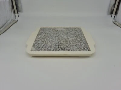 Hot Warming 7.75 Stone Plate with Cool Handles 10 x 9 Inches Microwaveable - Image 1 of 3
