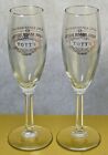 Pair 2 Vintage Totts Fluted Champaign Glasses