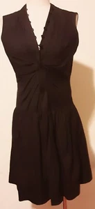Paule Ka Black Sleeveless Cotton Dress Size 38/S - Picture 1 of 8