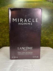 LANCOME MIRACLE HOMME 100ML EDT SPRAY (NEW WITH BOX) - Picture 1 of 15