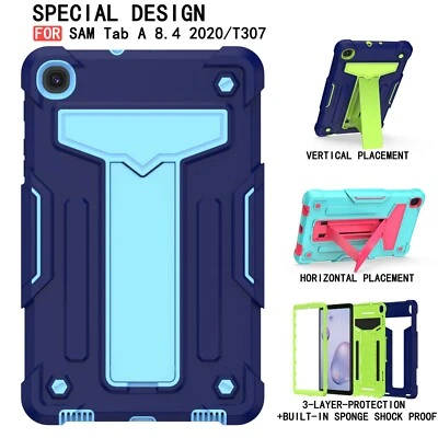 Samsung Galaxy Tab A 8.4 Inch 2020 SM-T307 Case Heavy Duty Stand Full Body Cover - Image 1 of 4