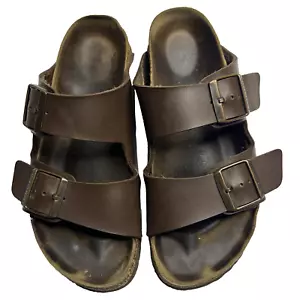 Birkenstock Arizona Sandals Women 39 US 8 Brown Leather - Picture 1 of 9