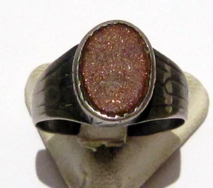 EXCELLENT 18th./19th CENTURY SILVER RING WITH ADJUSTABLE SIZE,JASPER STONE # 86C - Picture 1 of 7