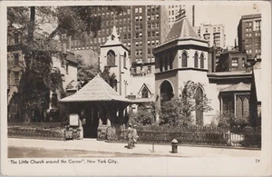 1944 RPPC The Little Church Around the Corner New York City 6720d1 MR ALE - Picture 1 of 7