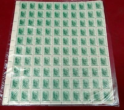 Placa de 100 estampillas de Andrew Jackson, con bisagras Foto 1 de 3