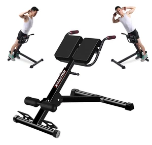 Roman Chair Sit Up Bench Leg Developer Trainer Abdominal Waist Power Cruncher - Picture 1 of 11