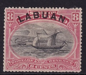 LABUAN - 1897/1901 8c PERF.141⁄2-15 -SG94a - montado como nuevo - Imagen 1 de 2