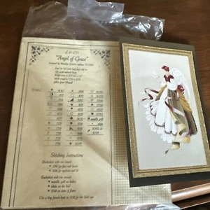 Lavender & Lace Angel of Grace Cross Stitch Pattern Chart L&L15 Victorian Design - Picture 1 of 3
