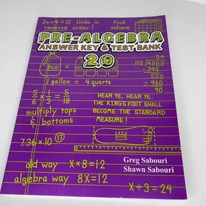 Teaching Textbooks Pre-Algebra Answer Key And Test Bank 2.0 Version - Picture 1 of 8