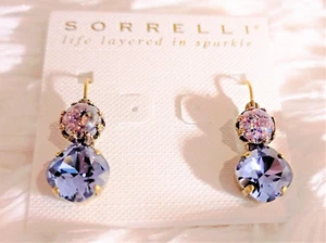 *NUEVO* & *RETIRADO* ~ Sorrelli ~ "DUQUESA" ~ Púrpura & ???  ~ pendientes - Imagen 1 de 10