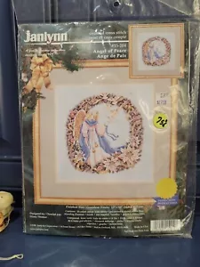 Nuevo de lote antiguo Janlynn Ángel de la Paz Punto de Cruz 12"" x 12"" Diana Thomas Kit 15-204 Sellado - Imagen 1 de 5