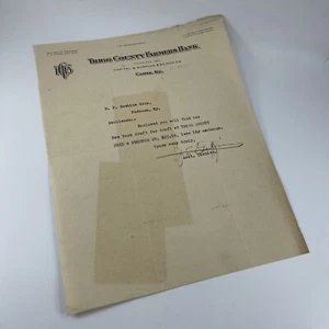 1920 Trigg County Farmers Bank Letter Letterhead - Picture 1 of 5