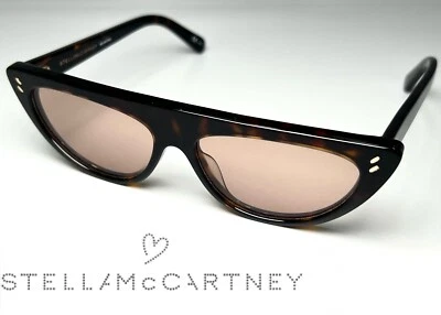 Nuevas gafas de sol Stella McCartney ojo de gato SC0203S Havana 55-140 Foto 1 de 4