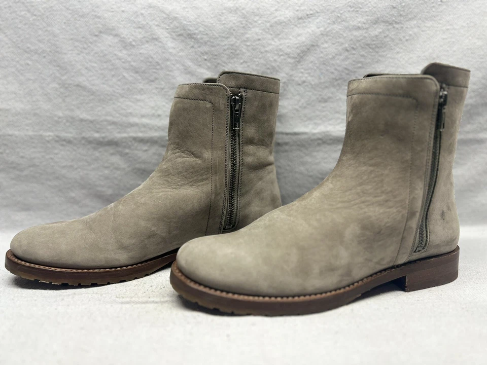 Ботинки Frye Natalie на двойной молнии серые кожаные 3478490 женские 10 B - Изображение 1 из 4