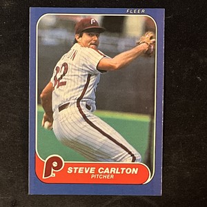 1986 FLEER STEVE CARLTON PHILADELPHIA PHILLIES #435