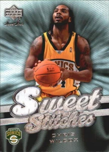 Camiseta deportiva 2007-08 Upper Deck Sweet Shot Sweet Stitches #CW Chris Wilcox - casi nueva-como nueva - Imagen 1 de 2