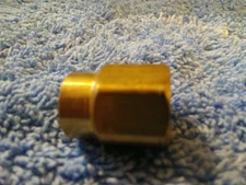 Reducing Hex Coupling, Brass, 1/8" x 1/4" FPT