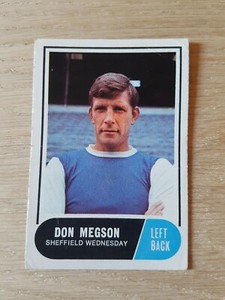 A&BC 1969 Footballer Card Green Back #9 Don Megson  - Sheffield Wednesday (A)