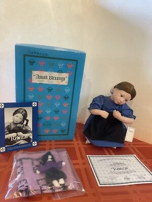 Muñeca de porcelana Good-Kruger Edwin M. Knowles “Rebbeca” Amish Blessings  Foto 1 de 4