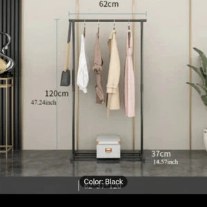 Black Metal Garment Rack - Picture 1 of 2