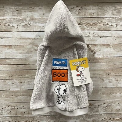 Peanut's SNOOPY HALLOWEEN BOO Perro Talla PEQUEÑO Sherpa Sudadera con Capucha Chaqueta Abrigo Disfraz Foto 1 de 4