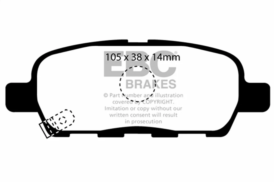 Pastillas de freno EBC Brakes UD1288 Ultimax | Auto Pieza de alta calidad, ajuste universal para Foto 1 de 3