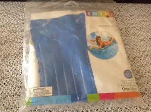 Intex The Wet Set Vintage 2014 Glossy Mat Pool Float Floatie 72”x"27” Blue new - Picture 1 of 2