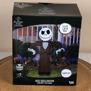 L'incubo prima di Natale Jack Skellington luci gonfiabili soffiate NUOVE - Foto 1 di 5