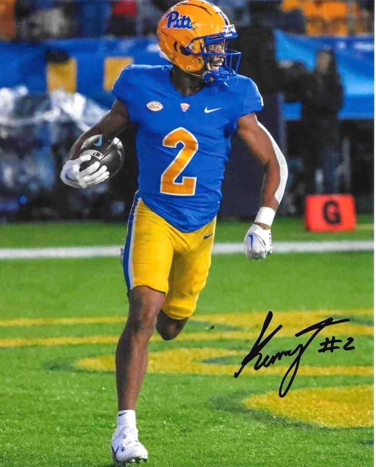 KENNY JOHNSON HAND SIGNED PITTSBURGH PITT PANTHERS 8X10 PHOTO W/COA - Image 1 of 1