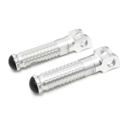 Silver Billet Front Footpegs MPRO For Triumph Speed Triple 1050 R 09 10 11 12 13 - Image 1 of 4