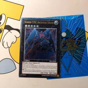 Yugioh Number C102: Archfiend Seraph Ultimate Rare 1st Edition PRIO-EN044 card - Picture 1 of 3