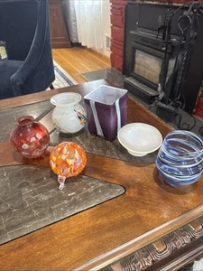 vintage art glass lot Of 6 - Bild 1 von 18