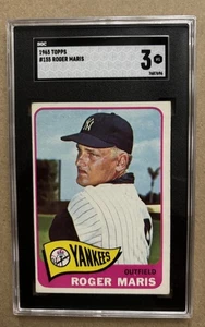 1965 TOPPS #155 ROGER MARIS SGC 3 VG - Picture 1 of 2