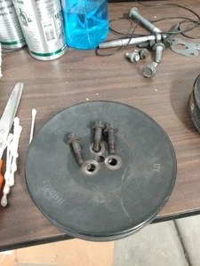 1986-1990 Corvette Smog Pump Pulley With Spacer And Bolts - Bild 1 von 4