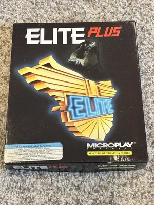 Elite Plus IBM PC 5.25” Floppy 1991 Microplay Software Big Box - Image 1 of 3