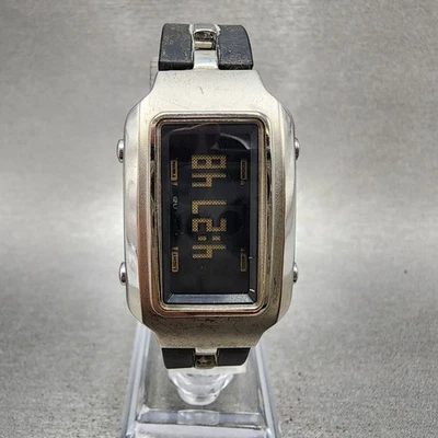 Casio Csterna Watch Women 25mm Digital Silver Tone Rectangle CSN-022 New Battery - Image 1 of 4