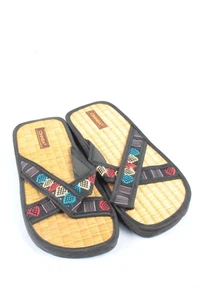 CINNEA Chancla de baño Mujeres Babuchas Talla EU 39 gris claro-azul-rojo - Imagen 1 de 5