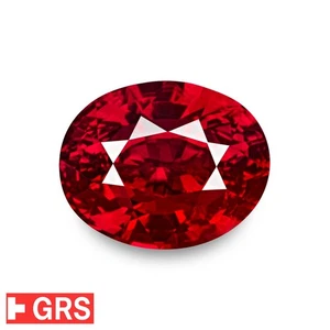 GRS Certified PIGEON'S BLOOD Ruby 1.02 Ct. Natural Untreated LOUPE-CLEAN Unique - Picture 1 of 9