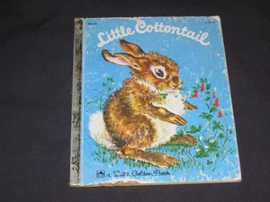 Little Golden Book Little Cottontail first cover Series Q - Foto 1 di 10