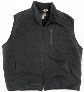 DUKE Haband Full-Zip Sherpa Fleece gefütterte Tasche Bauernhof Weste grau warm Herren 4X NEU - Bild 1 von 3