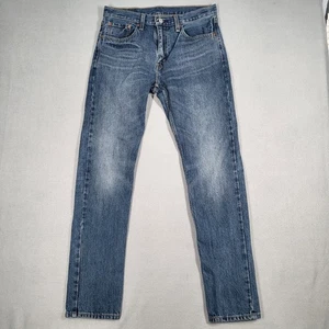 Levi's 502 Jeans Uomo 31x34 Pantaloni Denim Blu Regular Fit - Foto 1 di 12