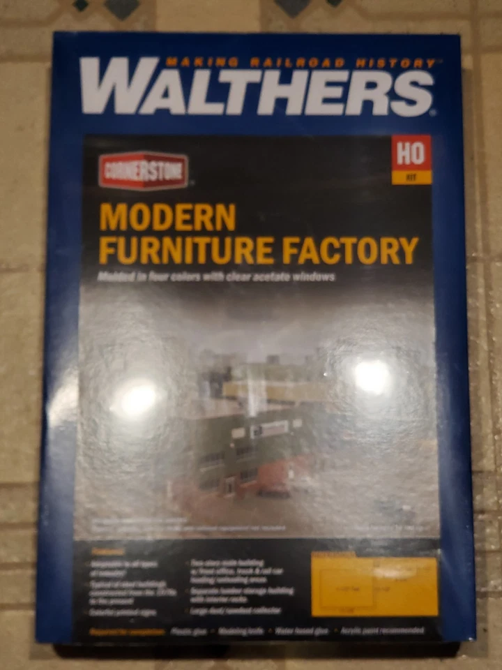 Walthers Cornerstone HO Scale Building/Structure Kit Modern Furniture Factory - Image 1 of 1