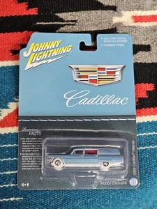 MIP Johnny Lightning 1966 Cadillac Hearse - Blue. Hobby Exclusive - Picture 1 of 3