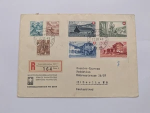 Schweiz Beleg 1948 Einschreiben Bern  - Bild 1 von 7