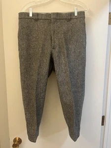 Pantalones de montar/caza Woolrich Woolrich Wool Knickers para hombre 32x20, tweed gris vintage - Imagen 1 de 11