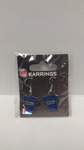 St. Louis Rams NFL J Hook Jersey Earrings Cover