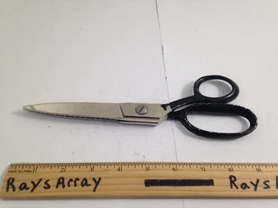 Vintage 9 1/2" Joy USA Pinking Sewing Shears Scissors Patents Pending zig zag - Image 1 of 4