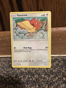 Pokemon Sun & Moon Spearow Basic Stage Card - Picture 1 of 4