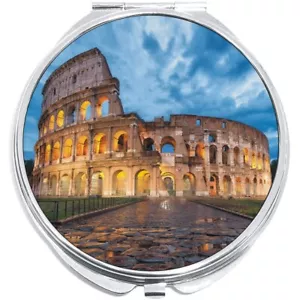Colosseum Rome Italy Compact with Mirrors - Perfect for your Pocket or Purse - Picture 1 of 2